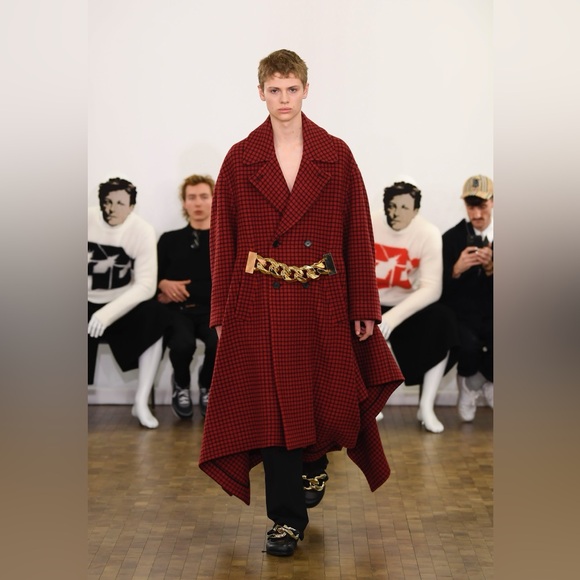 JW Anderson chain loafers mules runway 42/9 men black/gold NWT - Picture 12 of 13